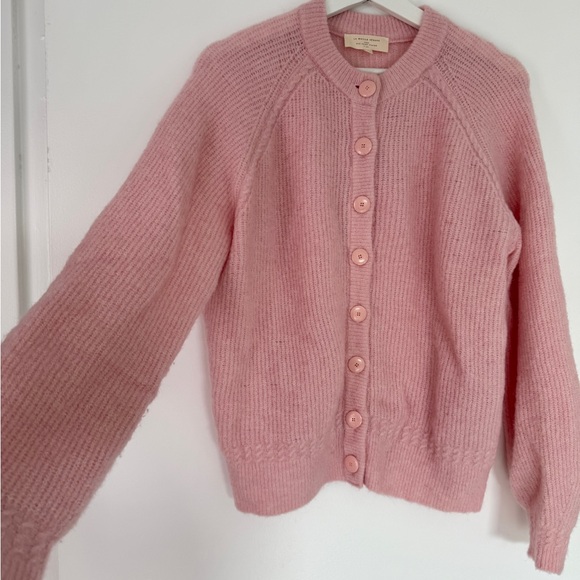 Sezane Pink Othello Cardigan - Picture 2 of 10